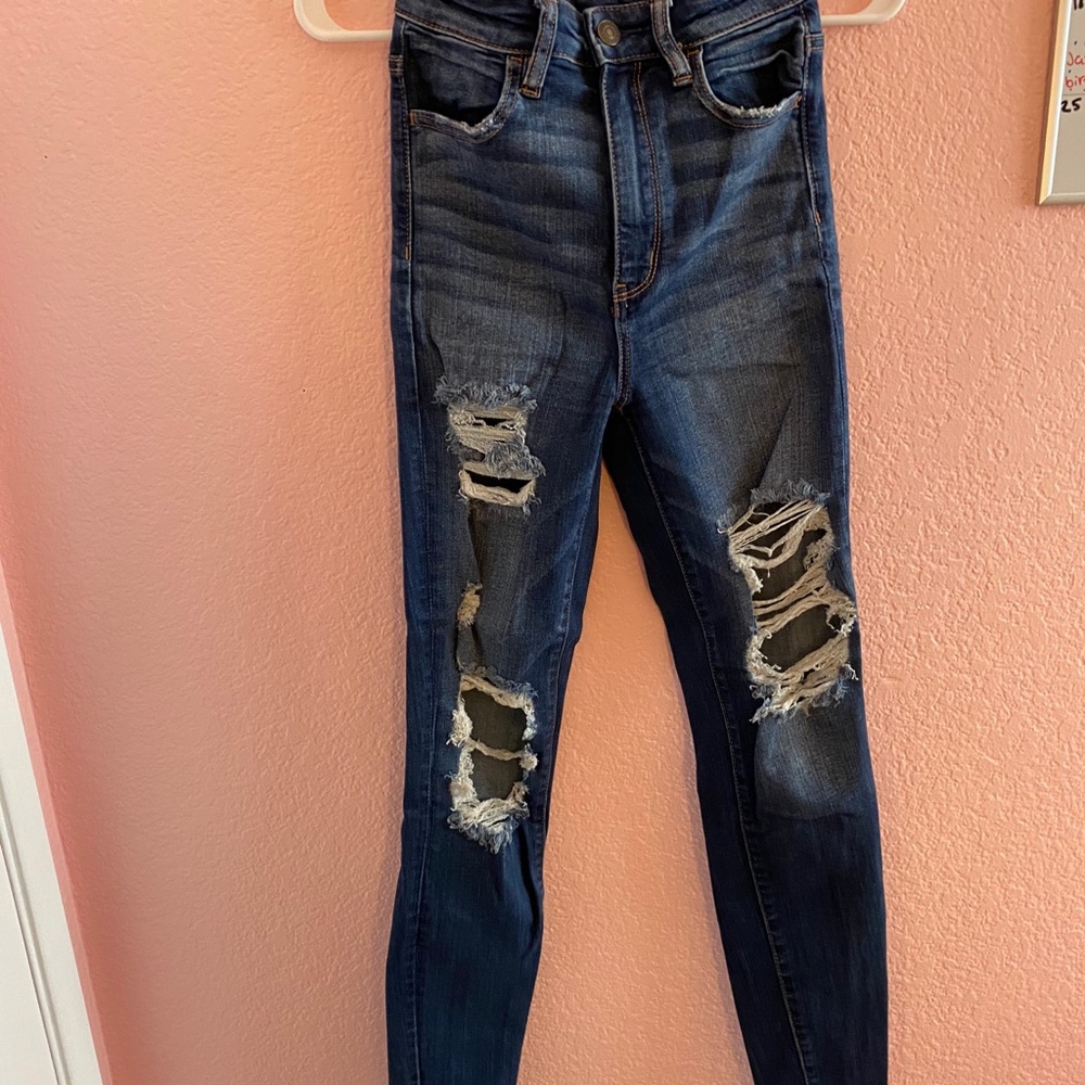 high rise skinny jeans